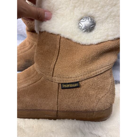 Steger Mukluks Moose hide brown winter snow boot women’s shoe size 10+ - Picture 3 of 9